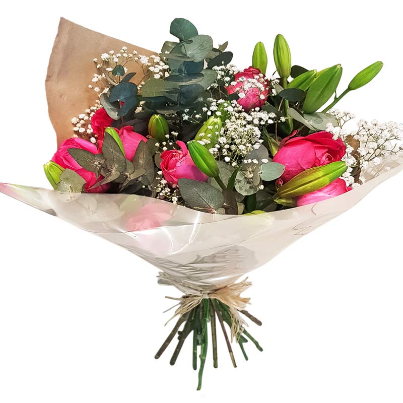 Beautiful Pink Rose bunch BR6
