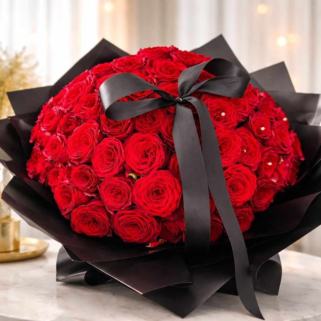100 Red Roses Hand tied Day-JHB ONLY - Image 2